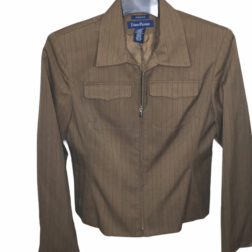 Evan Picone Zippered Blazer Jacket